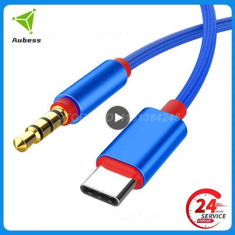 USB-C    ̺  ̺, PC Ʈ ڵ Ŀ, 1m C ŸԿ 3.5mm AUX, 3.5mm